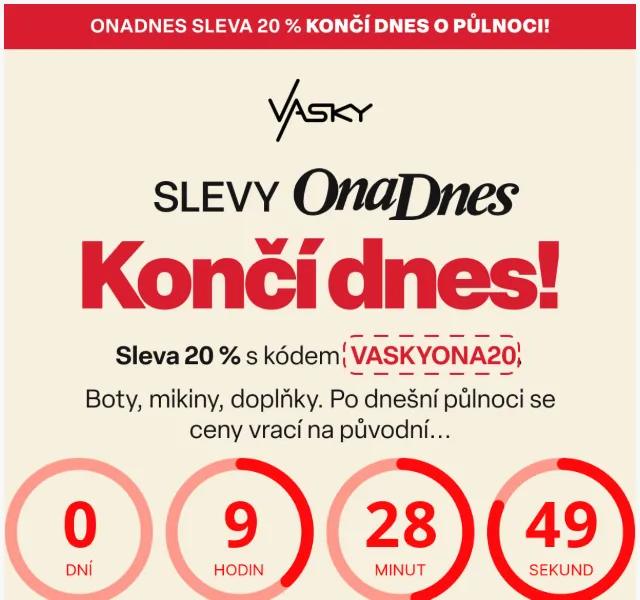 Vasky: sleva 20 % – květen 2026 | Nuslet.cz