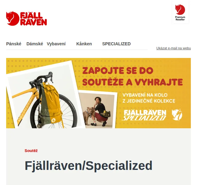 Fjallraven-shop: Soutěž o Fjällräven/Specialized vybavení – červenec 2026 | Nuslet.cz