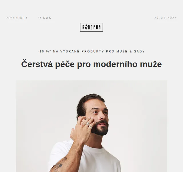 RINGANA: sleva 10 % na produkty pro muže – červenec 2026 | Nuslet.cz