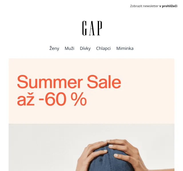 GAP: Letní výprodej až -60 % – červenec 2026 | Nuslet.cz