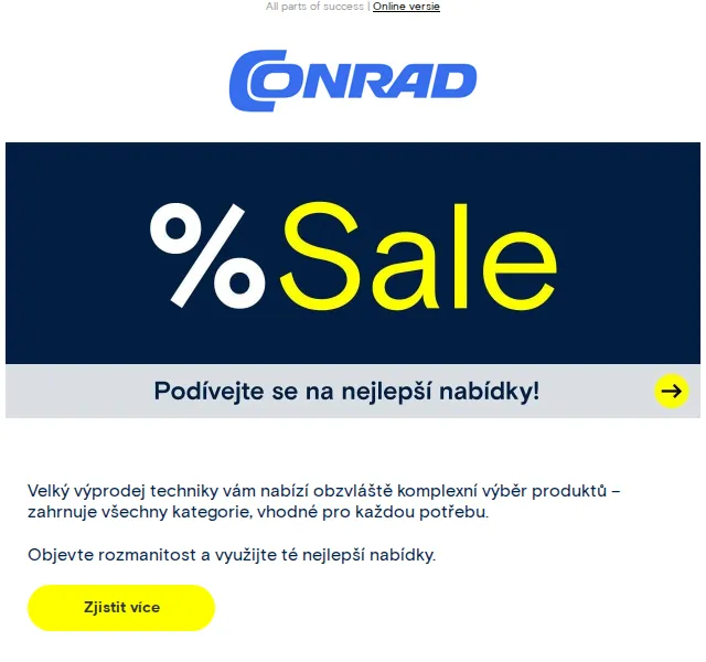 Conrad Electronic: Velký výprodej techniky – červenec 2026 | Nuslet.cz
