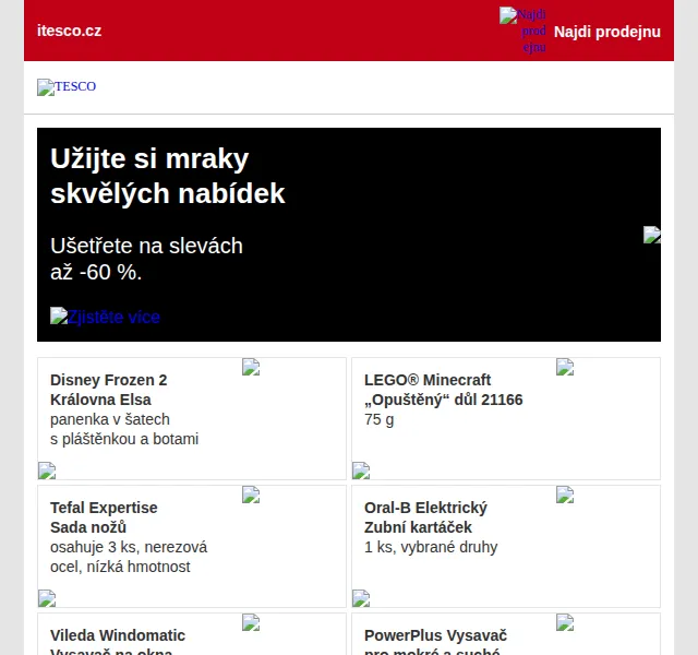 Tesco: Black Friday slevy až -60 % a 25 % na víno – červen 2026 | Nuslet.cz