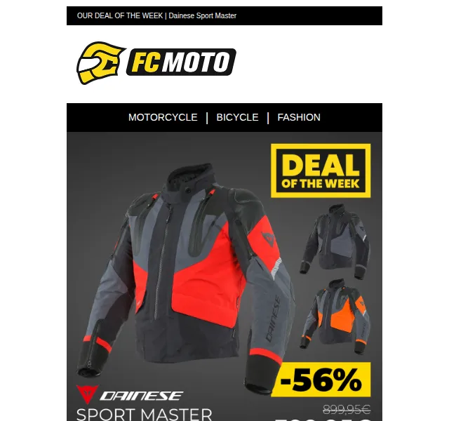 FC-Moto: Dainese Sport Master – sleva 56 % – červen 2026 | Nuslet.cz