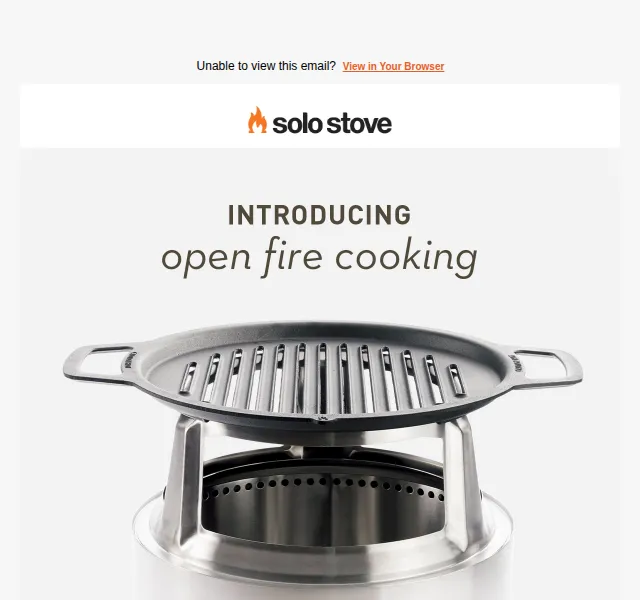 Solo Stove EU: Novinka Open Fire Cooking – červen 2026 | Nuslet.cz