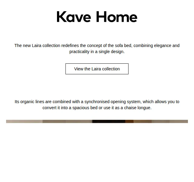 Kave Home Sale: Laira rozkládací pohovka až –40 % – červen 2026 | Nuslet.cz