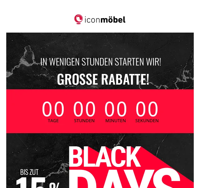 Icon Möbel: Pre Black Friday akce – červen 2026 | Nuslet.cz
