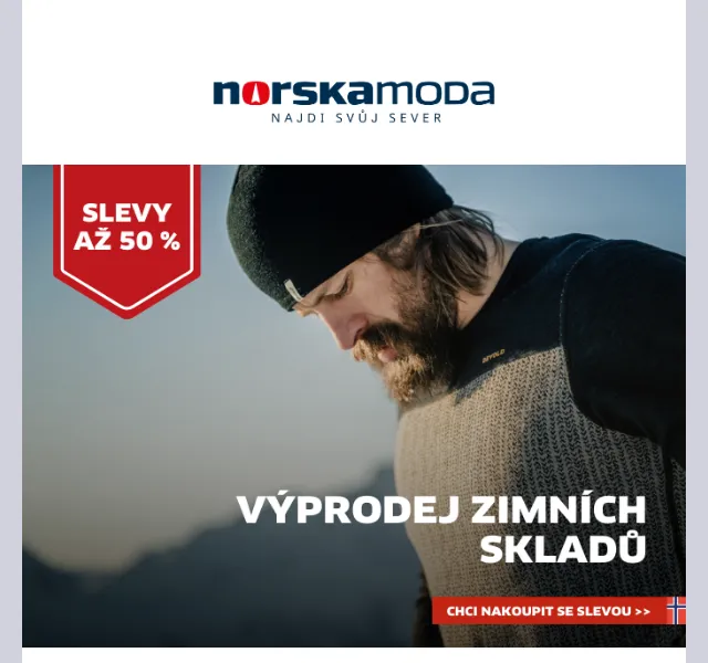Norskamoda.cz: výprodej zimních skladů až 50 % – červenec 2026 | Nuslet.cz