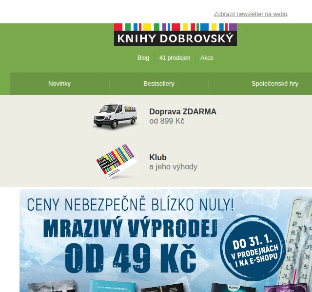 KnihyDobrovsky.cz: Mrazivý výprodej od 49 Kč – červenec 2026 | Nuslet.cz