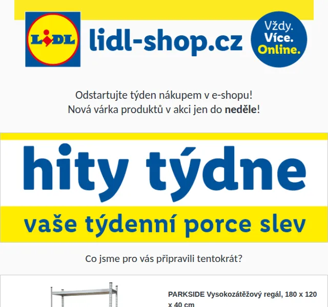 Lidl: Hity týdne se slevami až 41 % – únor 2026 | Nuslet.cz