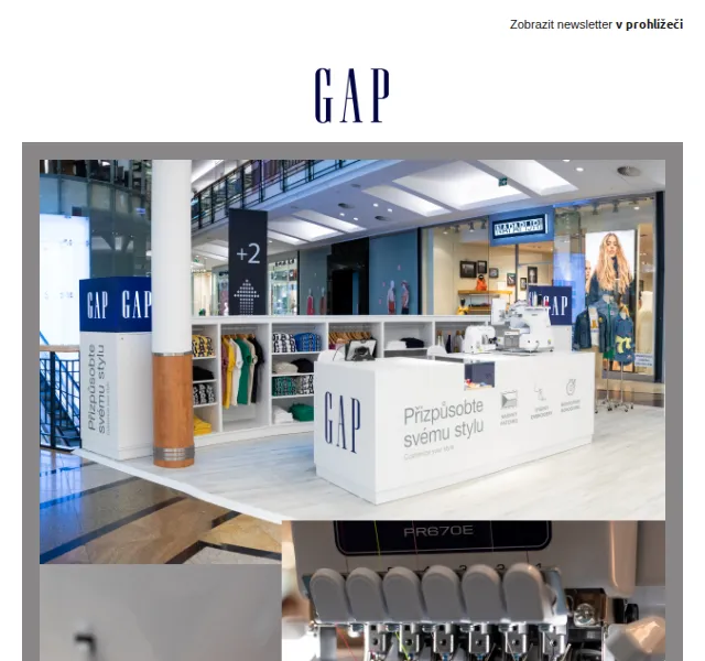 GAPstore.cz: Osobní personalizace v GAP Atelier – červen 2026 | Nuslet.cz