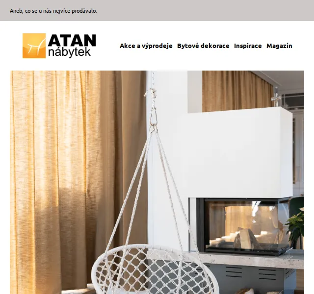 ATAN nábytek: Bestsellery s dopravou zdarma – červen 2026 | Nuslet.cz