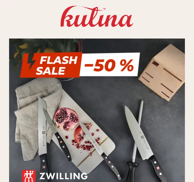 KULINA.cz: Zwilling sada nožů Pollux – 50 % sleva – červenec 2026 | Nuslet.cz