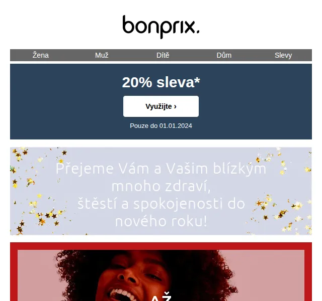 bonprix: 20% sleva a až -50 % v zimních slevách – červenec 2026 | Nuslet.cz