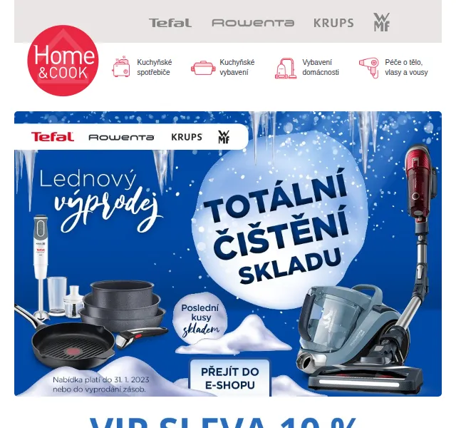 Home & Cook: VIP sleva 10 % na výprodej – červen 2026 | Nuslet.cz