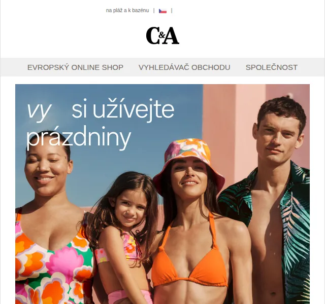 C&A: Plážová móda a plavky léto 2026 – červenec 2026 | Nuslet.cz