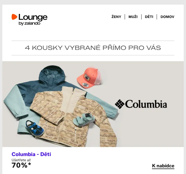 Lounge by Zalando: Versace, Columbia, Napapijri – až 85 % | Červenec 2026