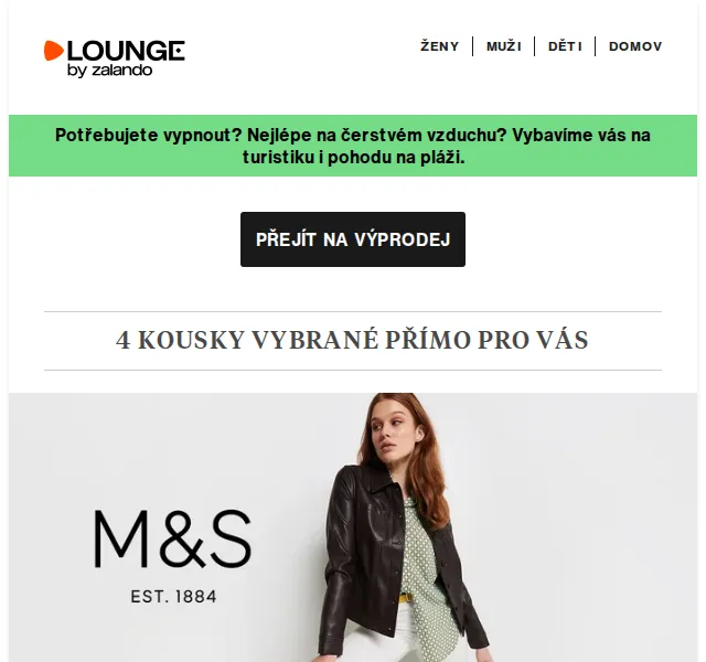Lounge by Zalando: sleva až 75 % na značky Marks & Spencer, Superfit, Steve Madden – červen 2026 | Nuslet.cz