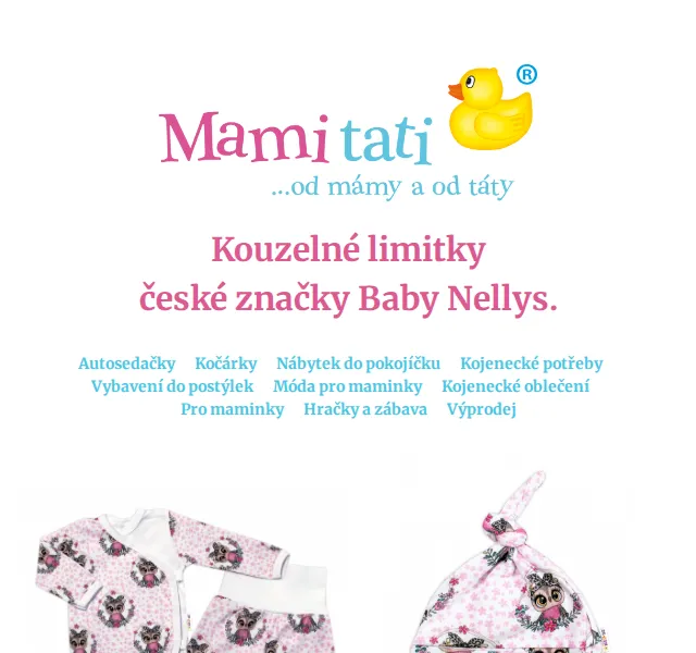 Mamitati.cz: Limitky Baby Nellys od 69 Kč – červenec 2026 | Nuslet.cz