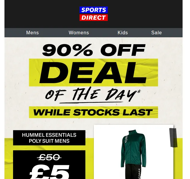 Sportsdirect.com: Tracksuit set za pouhých £5 – červen 2026 | Nuslet.cz