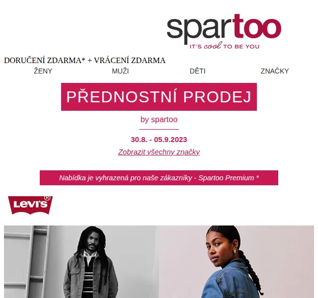 Spartoo: Slevy až -50% na Levi's, NeroGiardini a Geographical Norway – červenec 2026 | Nuslet.cz