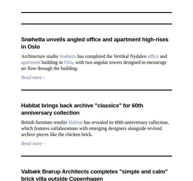 Dezeen Daily: novinky z architektury a designu – červenec 2026 | Nuslet.cz