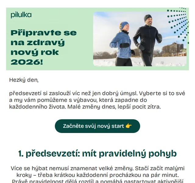 Pilulka.cz: Slevy až 50 % na předsevzetí – červenec 2026 | Nuslet.cz