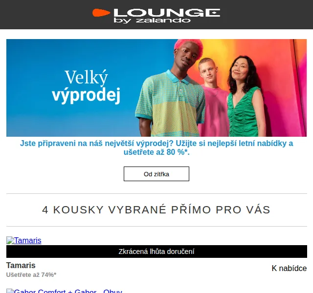 Lounge by Zalando: Výprodej až 80 % – červenec 2026 | Nuslet.cz
