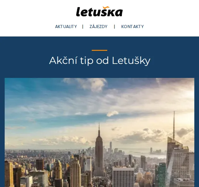 Letuška.cz: letenky New York již od 10 584 Kč – červenec 2026 | Nuslet.cz