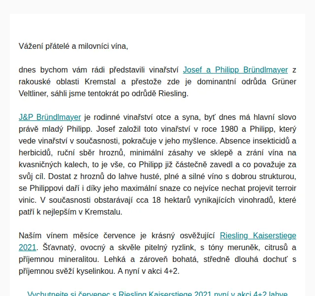 Premier Wines & Spirits: Riesling Bründlmayer 4+2 – červenec 2022 | Nuslet.cz