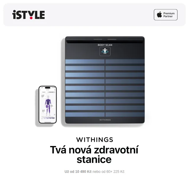iSTYLE: Chytré váhy Withings – od 2 590 Kč | červenec 2026 | Nuslet.cz