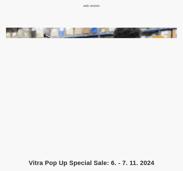 Vitra: Pop Up Special Sale – červenec 2026 | Nuslet.cz