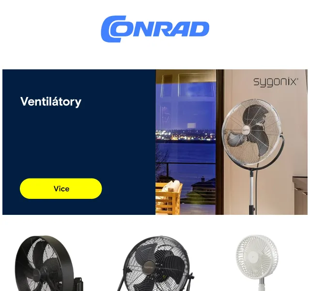 Conrad Electronic: sleva 13 % na ventilátory a chytrou domácnost – červen 2026 | Nuslet.cz
