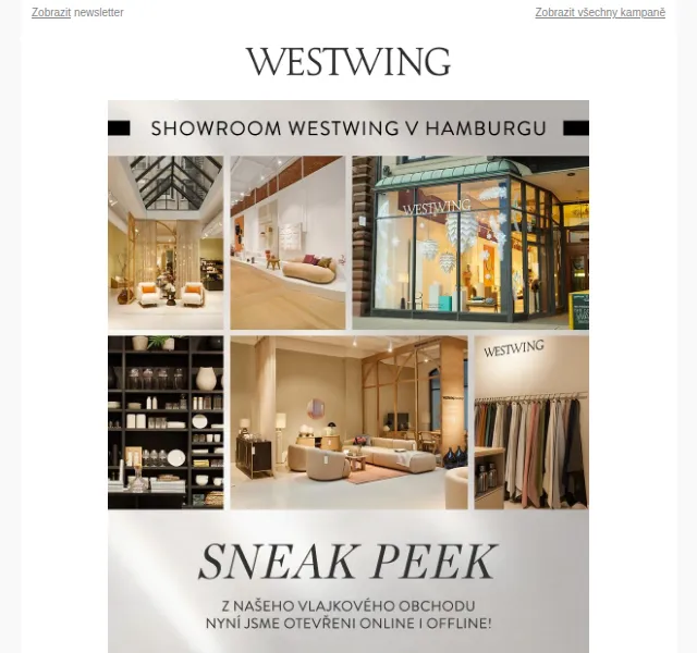 Westwing: showroom Hamburk a vánoční inspirace – červen 2026 | Nuslet.cz