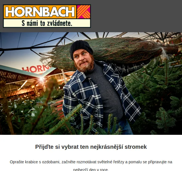 HORNBACH: Vánoční stromky od 315 Kč – červen 2026 | Nuslet.cz