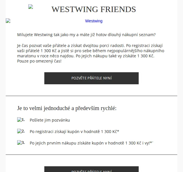 Westwing: Získejte 1 300 Kč s doporučením – červen 2026 | Nuslet.cz