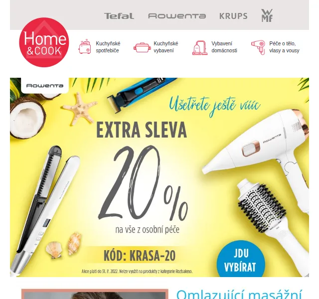 Home & Cook: Sleva 20 % na osobní péči – červen 2026 | Nuslet.cz