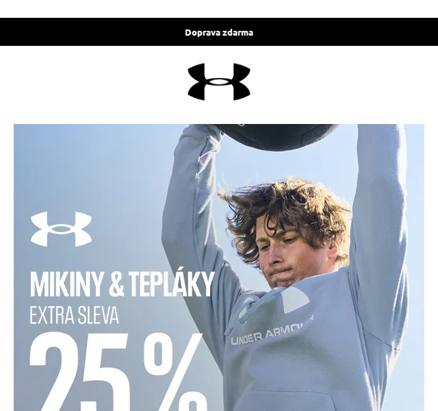 Under Armour: Sleva -25% na mikiny a tepláky – červenec 2026 | Nuslet.cz