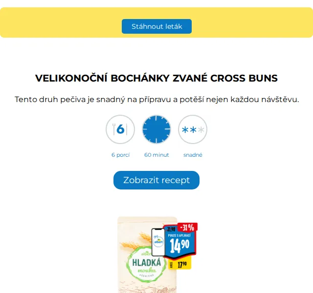 Albert: velikonoční pečení – recepty a slevy – červen 2026 | Nuslet.cz