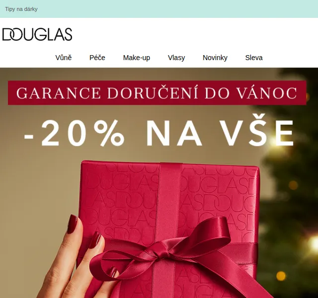 Douglas CZ: Dárky na poslední chvíli s 20% slevou na vše – červen 2026 | Nuslet.cz
