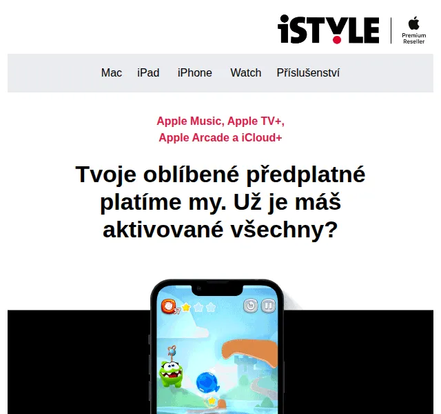 iSTYLE: Apple Music, TV+, Arcade a iCloud+ na 3 měsíce zdarma – červen 2026 | Nuslet.cz