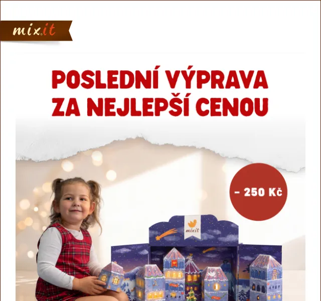 Mixit: Adventní kalendáře až -250 Kč – září 2026