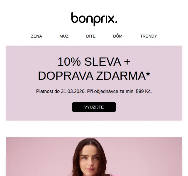 Bonprix: 10% sleva a doprava zdarma – námořnický styl – březen 2026 | Nuslet.cz