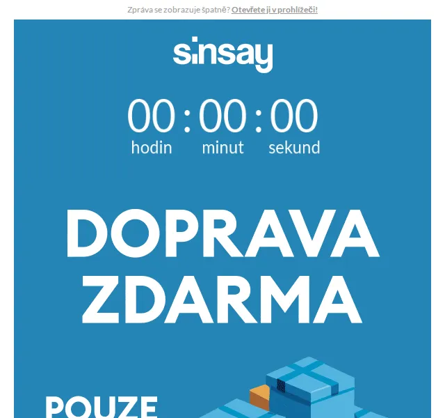 Sinsay: Doprava Zdarma – červenec 2026 | Nuslet.cz