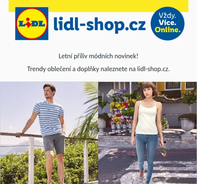 Lidl: Letní móda ESMARA a LIVERGY – od 179 Kč – červenec 2026 | Nuslet.cz