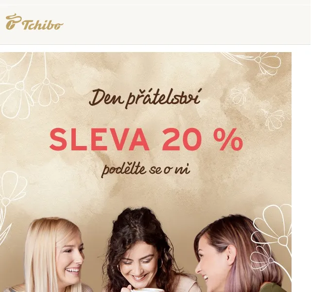 Tchibo: 20% sleva na přátele – červenec 2026 | Nuslet.cz