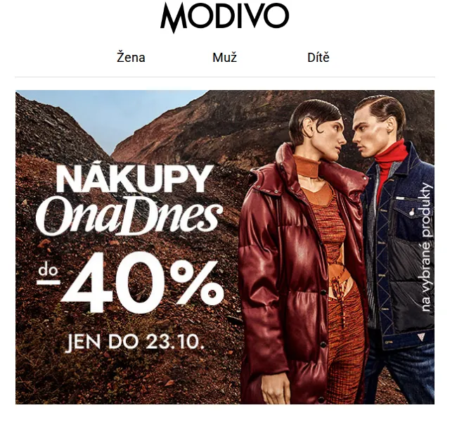 Modivo: Slevy až -40 % na Tommy Jeans, DKNY, Calvin Klein – červen 2026 | Nuslet.cz