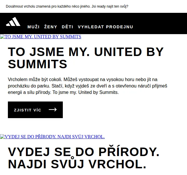 Adidas: United by Summits – nová kolekce Terrex – červen 2026 | Nuslet.cz