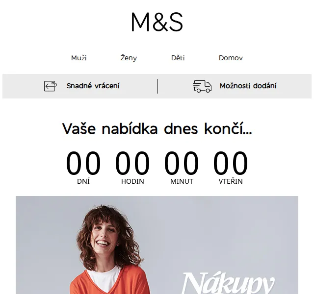 Marks and Spencer: 20% sleva na oblečení a domov – červen 2026 | Nuslet.cz