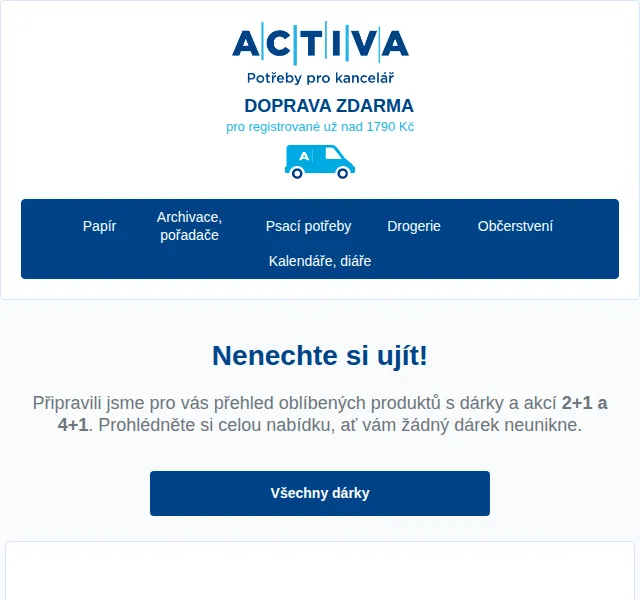 Obchod Activa: 2+1 a dárky k nákupu – červen 2026 | Nuslet.cz