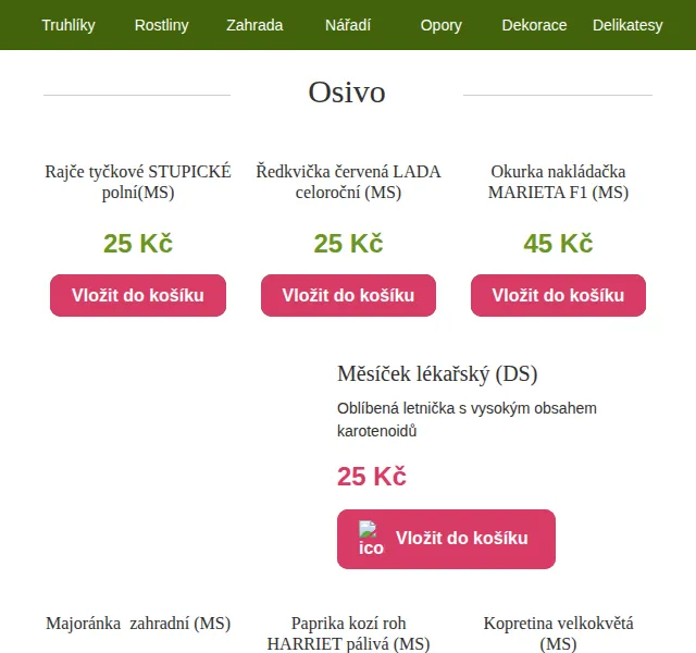 Truhlíkov.cz: Osivo a klíčky od 25 Kč – červen 2026 | Nuslet.cz